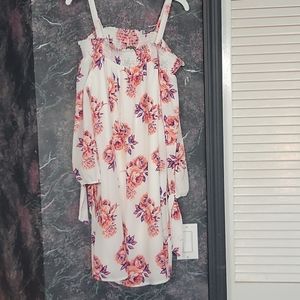 Lily Rose summer white floral dress